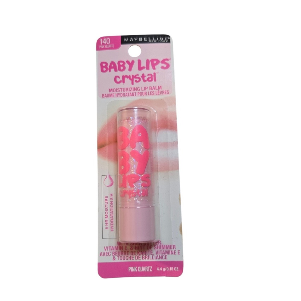 Maybelline Baby Lips Crystal Moisturizing Lip Balm, 140 Pink Quartz Single Unit